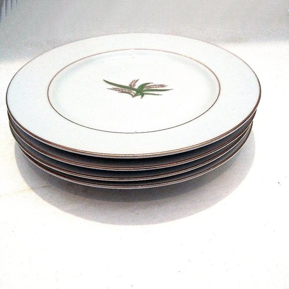 Vintage Bread and Butter Plates in Fukagama Arita Hand Painted Bone China - Picture 6 of 14